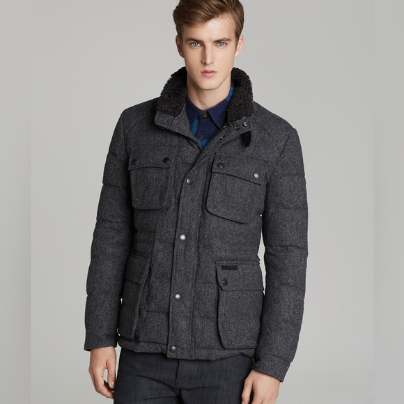 NWOT! Burberry Wool Duck Down Filled Utility Jacket Sz S W/T Auth Cert $2,150 - Picture 3 of 17